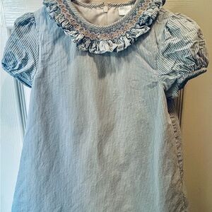 Edgehill Collection Blue Striped Kids Blouse